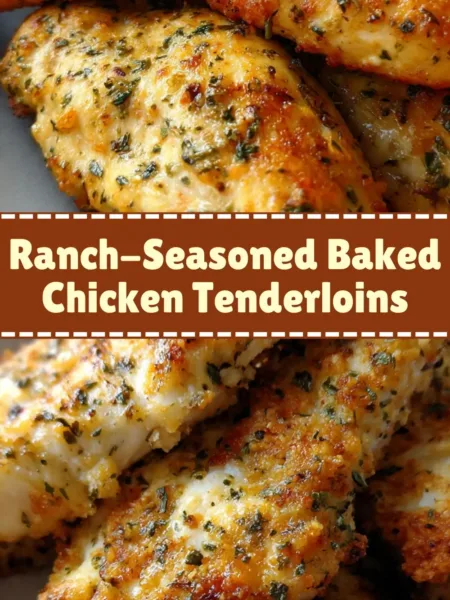 Ranch-Seasoned Baked Chicken Tenderloins