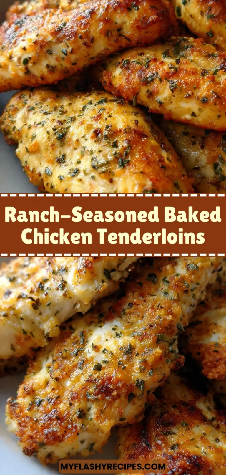 Ranch-Seasoned Baked Chicken Tenderloins