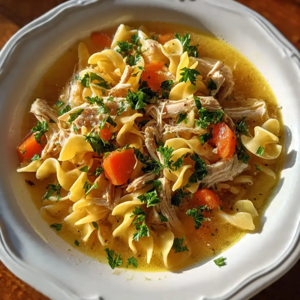 Slow Cooker Chicken Noodle Soup with Rotisserie Chicken Recipe