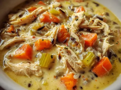 Slow Cooker Chicken and Wild Rice Soup