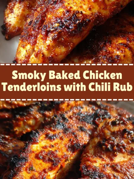 Smoky Baked Chicken Tenderloins with Chili Rub