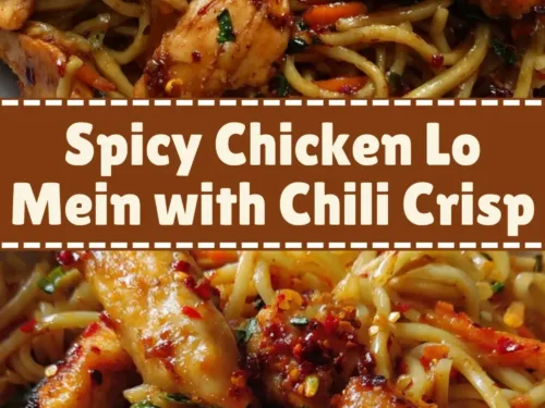 Spicy Chicken Lo Mein with Chili Crisp