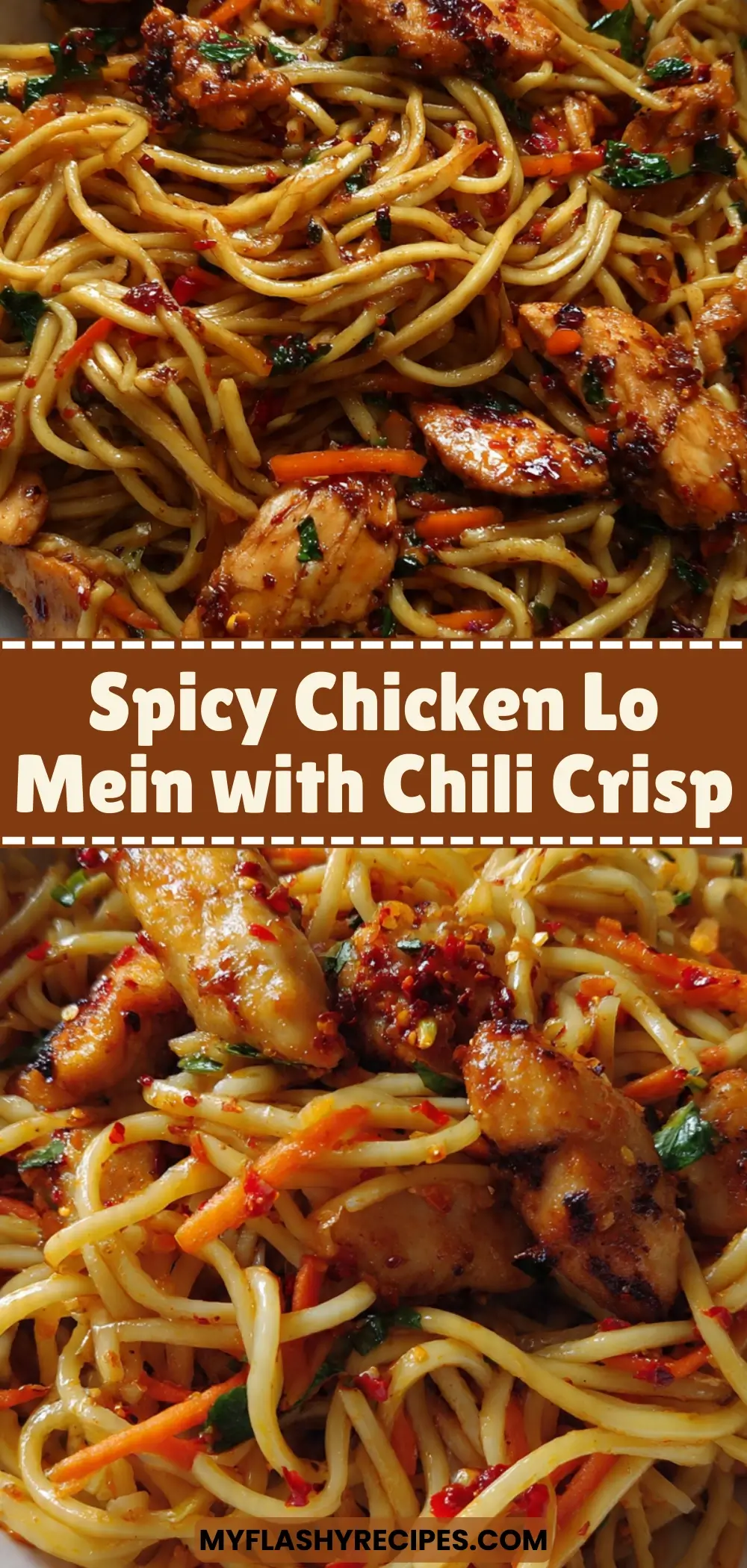 Spicy Chicken Lo Mein with Chili Crisp