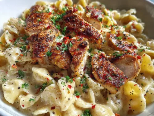 Spicy Garlic Chicken Pasta