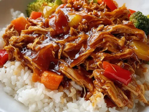 Teriyaki Chicken Rice Crockpot Meal