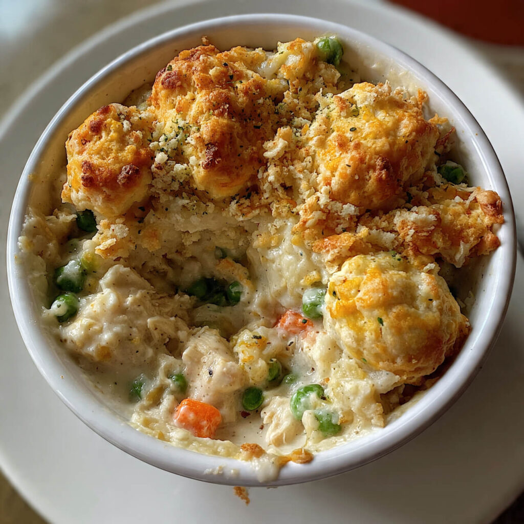 Cheddar Bay Biscuit Chicken Cobbler
