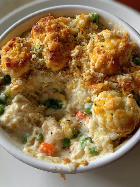 Cheddar Bay Biscuit Chicken Cobbler