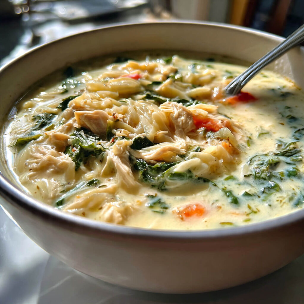 How to Make 30-Minute Creamy Lemon Herb Chicken Orzo Soup