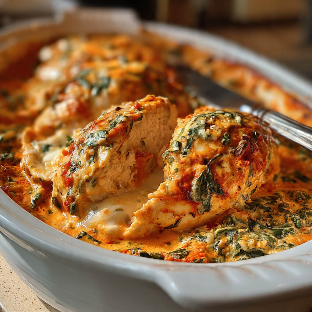 How to Make Creamy Roasted Red Pepper Chicken Skillet