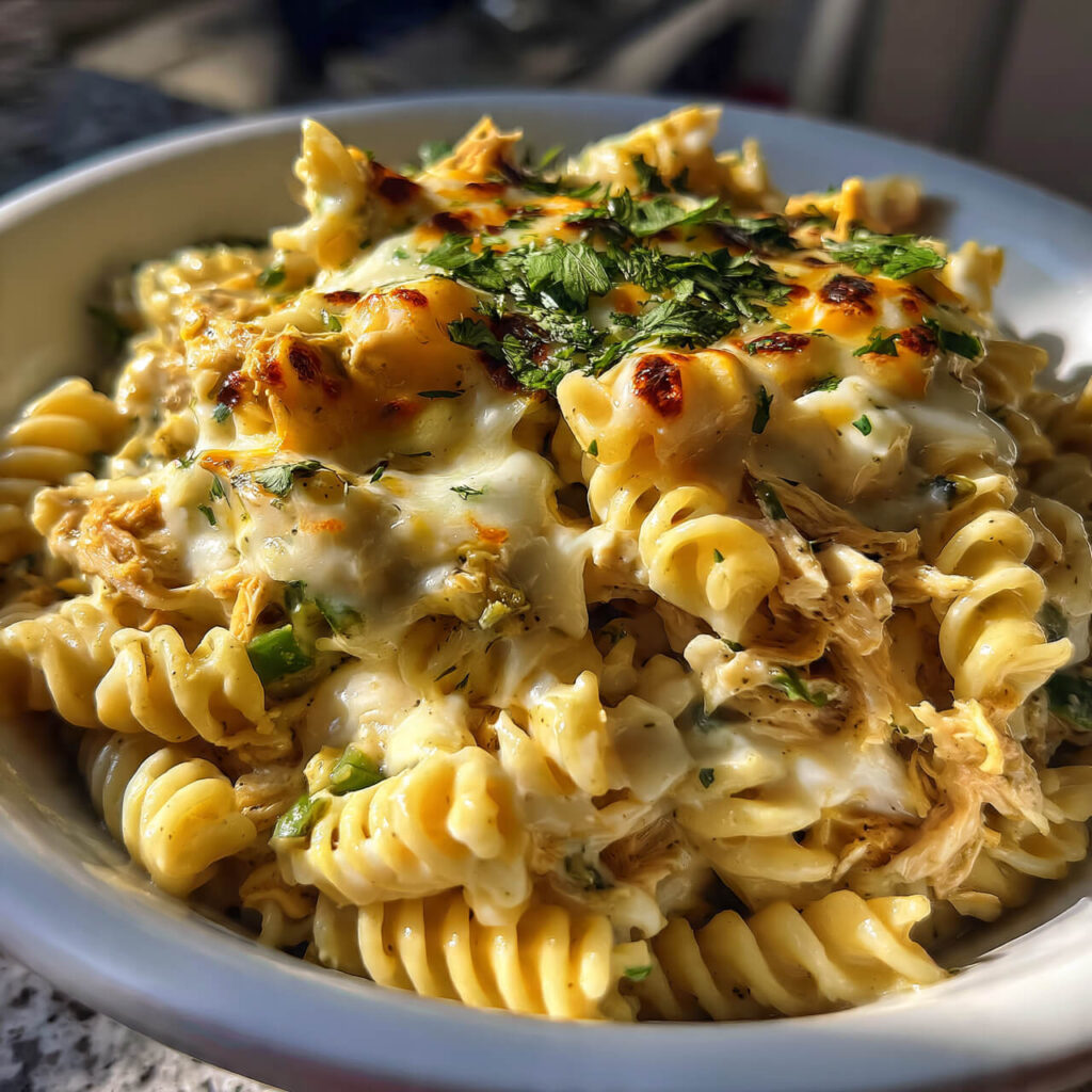 Serving Ideas for Creamy Green Chile Chicken Enchilada Pasta