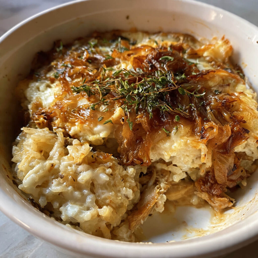 Serving Ideas for French Onion Chicken Rice Bake