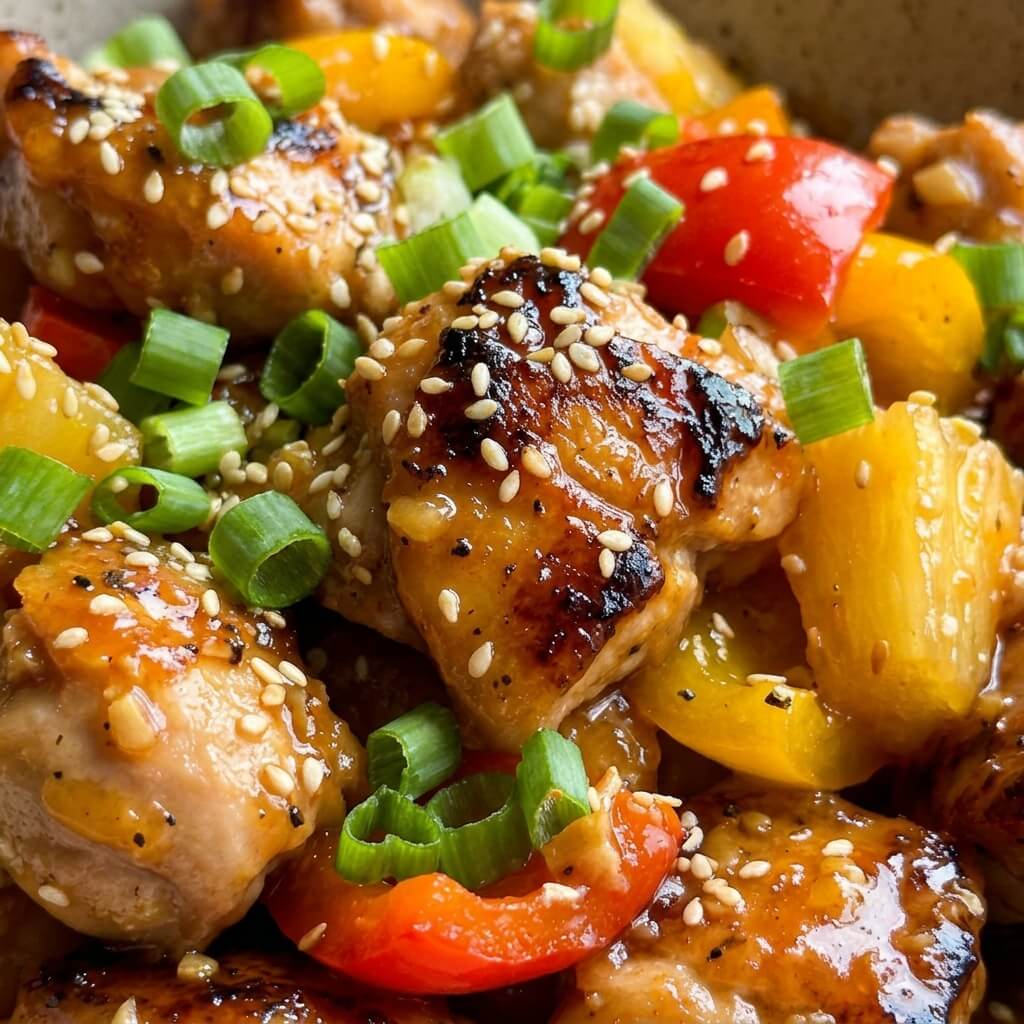 15-Minute Sweet and Sour Instant Pot Chicken serving