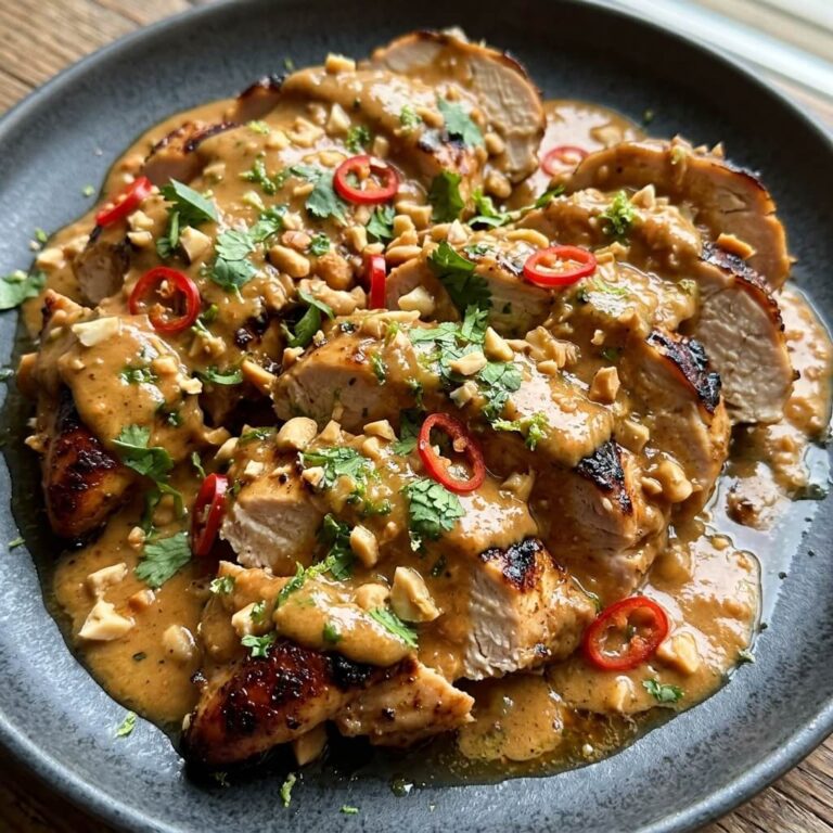 Baked Thai Peanut Chicken Breasts