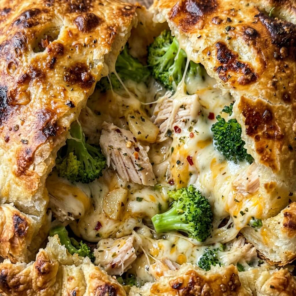 Cheesy Chicken and Broccoli Calzones steps
