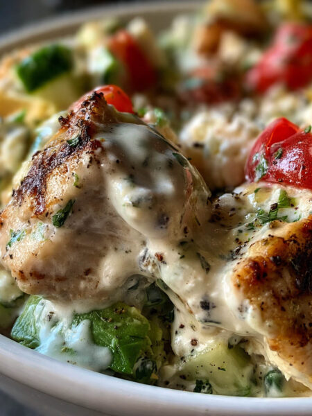 Healthy Greek Yogurt Avocado Chicken Salad