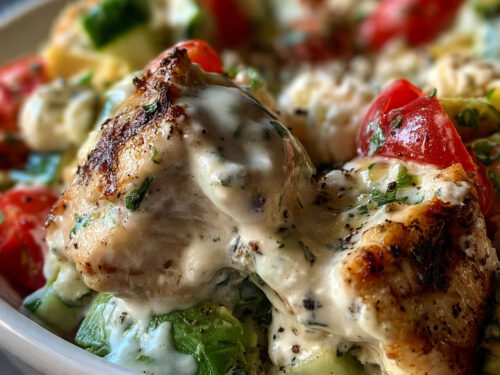Healthy Greek Yogurt Avocado Chicken Salad