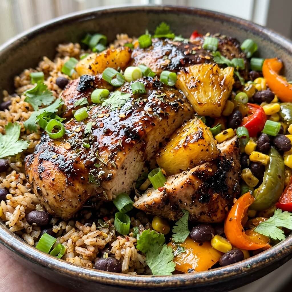 How to Make Air Fryer Caribbean Jerk Chicken Bowls