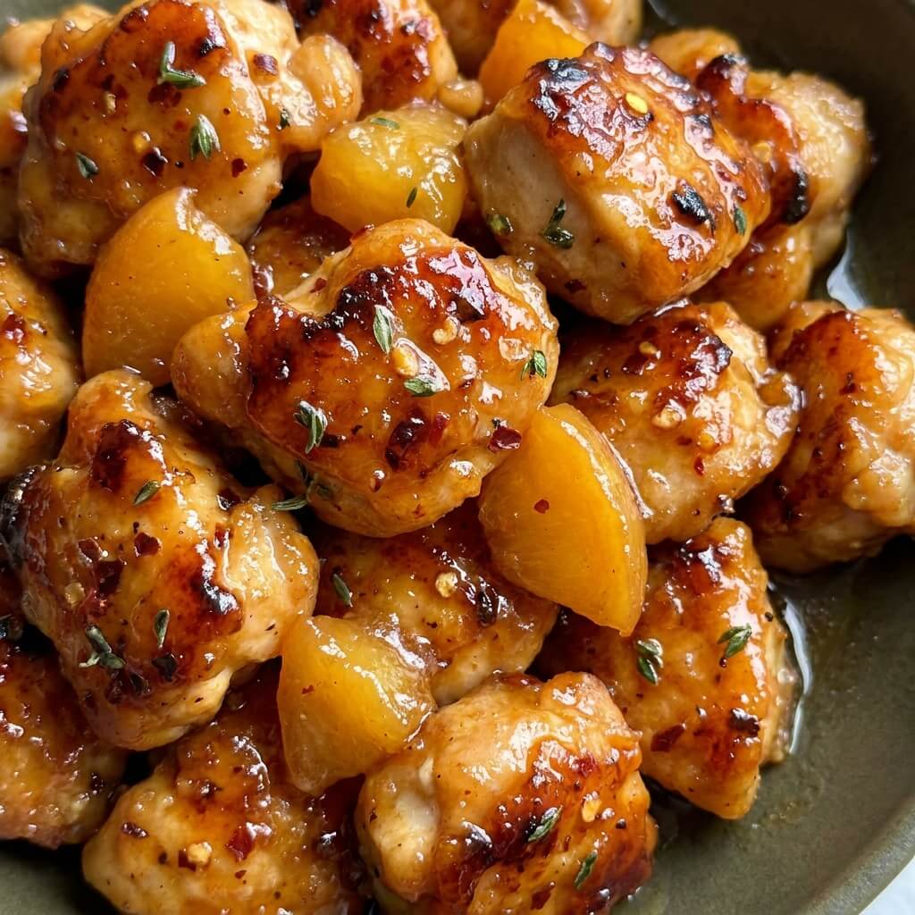 Serving Ideas for Spicy Peach Glazed Chicken Bites
