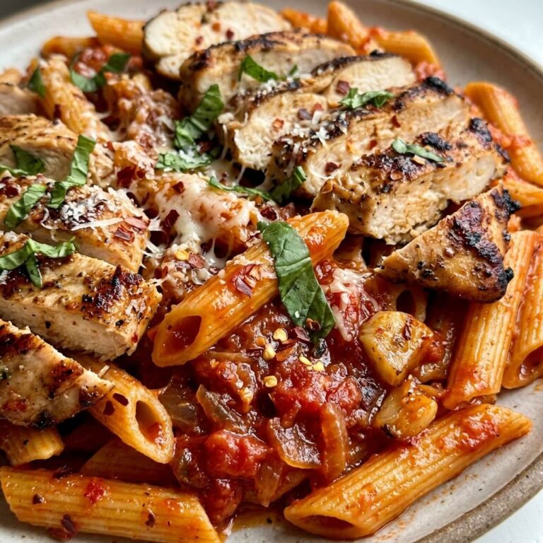 Spicy Arrabiata Chicken Breast Pasta