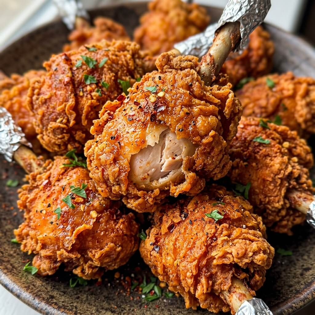 Spicy Fried Chicken Lollipops recipe