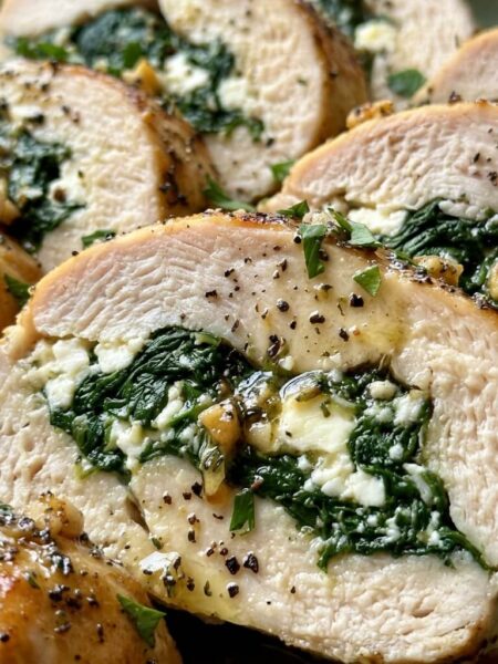 Spinach and Feta Stuffed Chicken Breasts