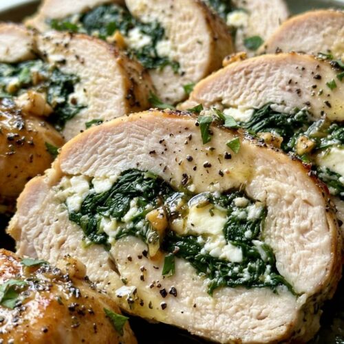 Spinach and Feta Stuffed Chicken Breasts