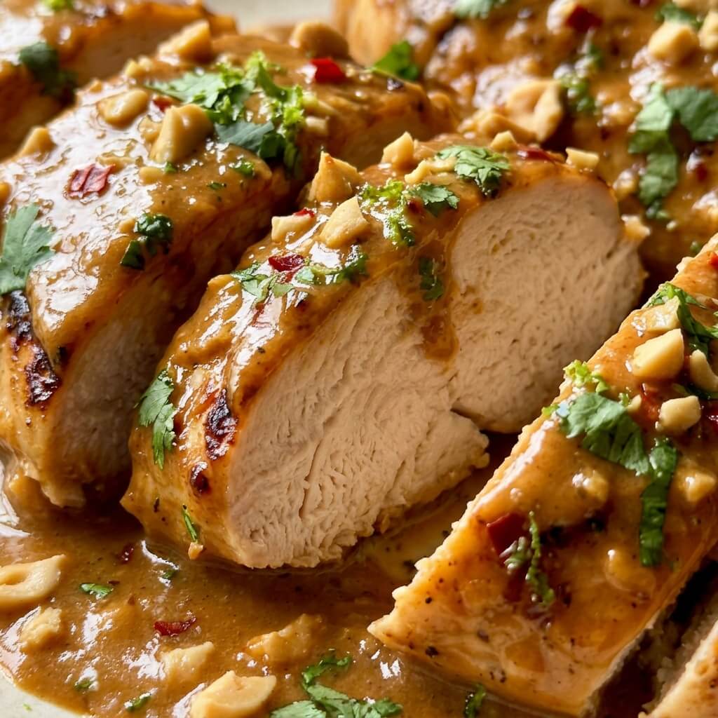 Step-by-Step Method for Baked Thai Peanut Chicken Breasts