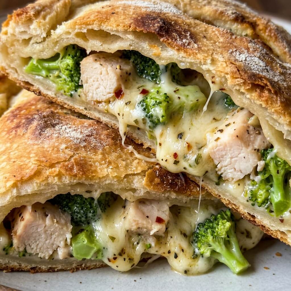Ways to Serve Cheesy Chicken and Broccoli Calzones