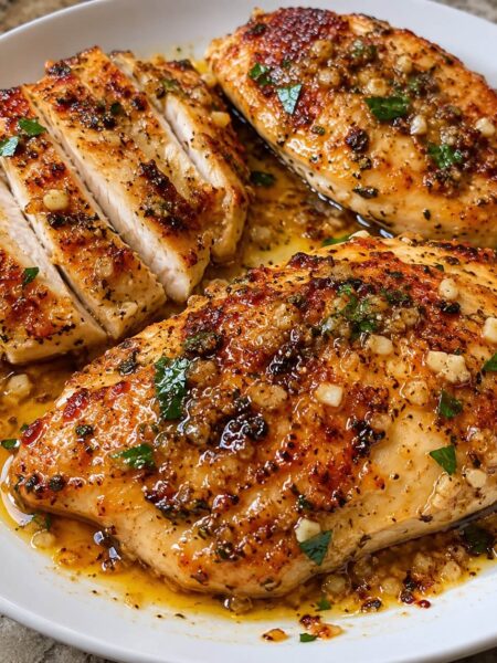 30-Minute Skillet Garlic Chicken Breasts