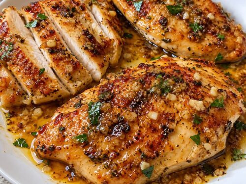 30-Minute Skillet Garlic Chicken Breasts