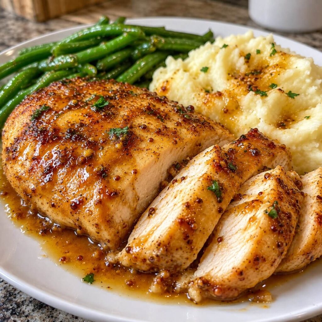 5-Ingredient Easy Honey Mustard Chicken Breasts