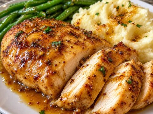 5-Ingredient Easy Honey Mustard Chicken Breasts