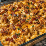 Baked Fiery Cowboy Butter Chicken Macaroni