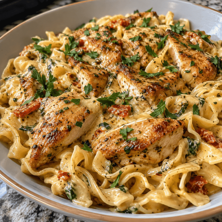 Creamy Zesty Herb Butter Chicken and Noodles