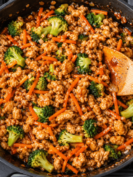 Easy Ground Chicken Teriyaki Rice Bowls