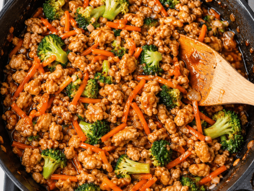 Easy Ground Chicken Teriyaki Rice Bowls
