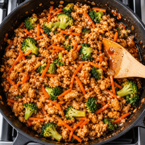 Easy Ground Chicken Teriyaki Rice Bowls