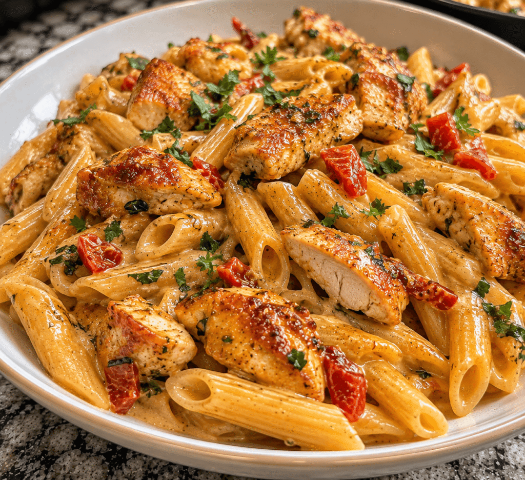 Texas Style Garlic Butter Chicken Pasta