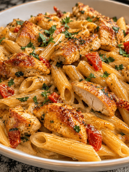 Texas Style Garlic Butter Chicken Pasta