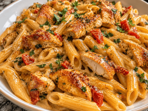 Texas Style Garlic Butter Chicken Pasta
