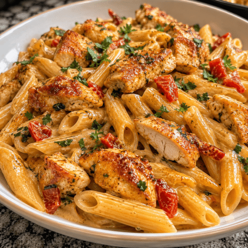Texas Style Garlic Butter Chicken Pasta