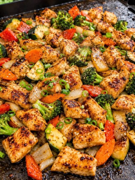 Blackstone Hibachi Chicken Breast and Veggies