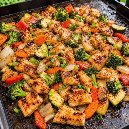 Blackstone Hibachi Chicken Breast and Veggies